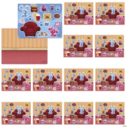 Blue's Clues Large Repositionable Sticker Crafts - 12 Sets